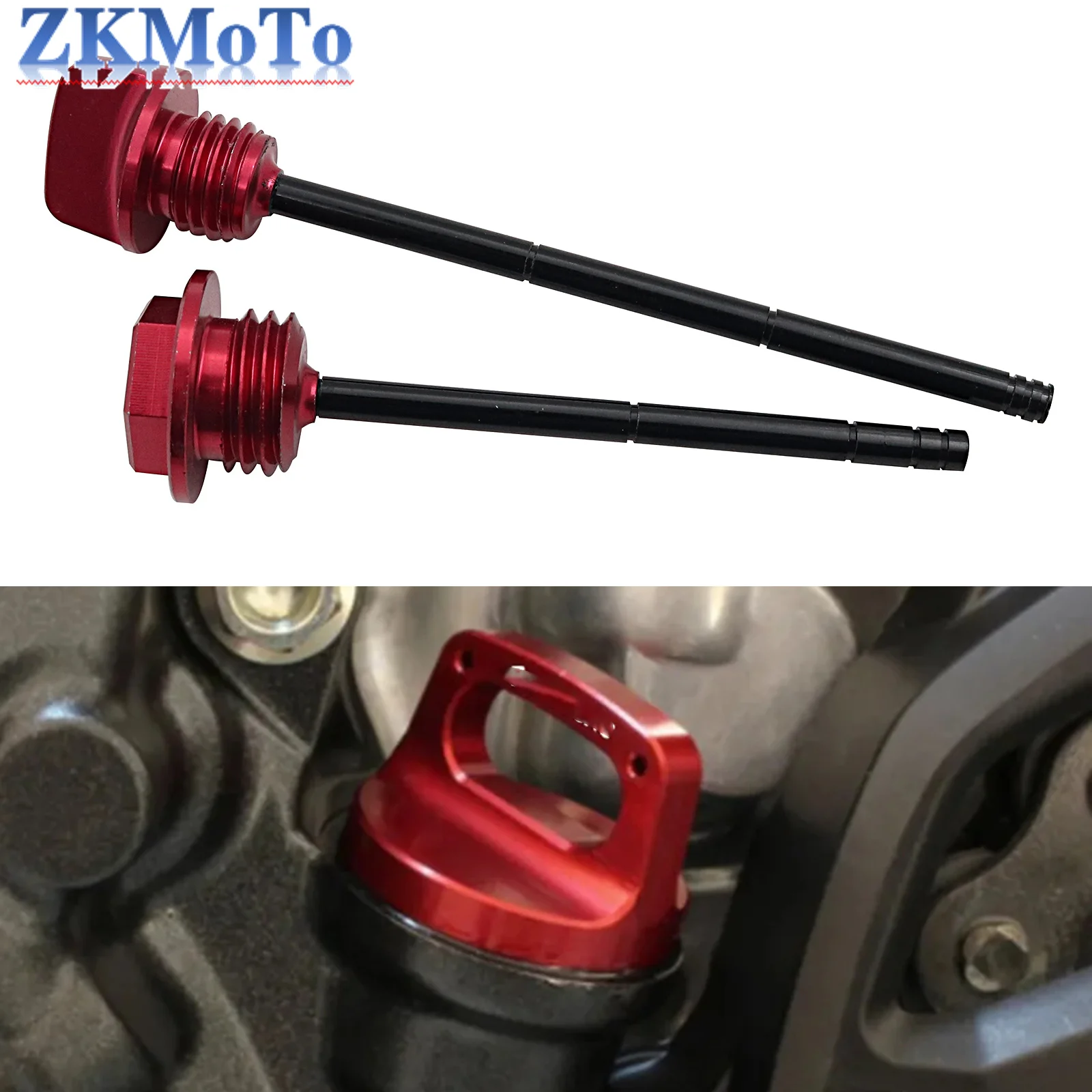 CNC Engine Oil Dipstick Stick Plug Cap For Honda CRF250R CRF250X CRF450R CRF 250R 250X 450R 2004-2019 Aluminum Accessories