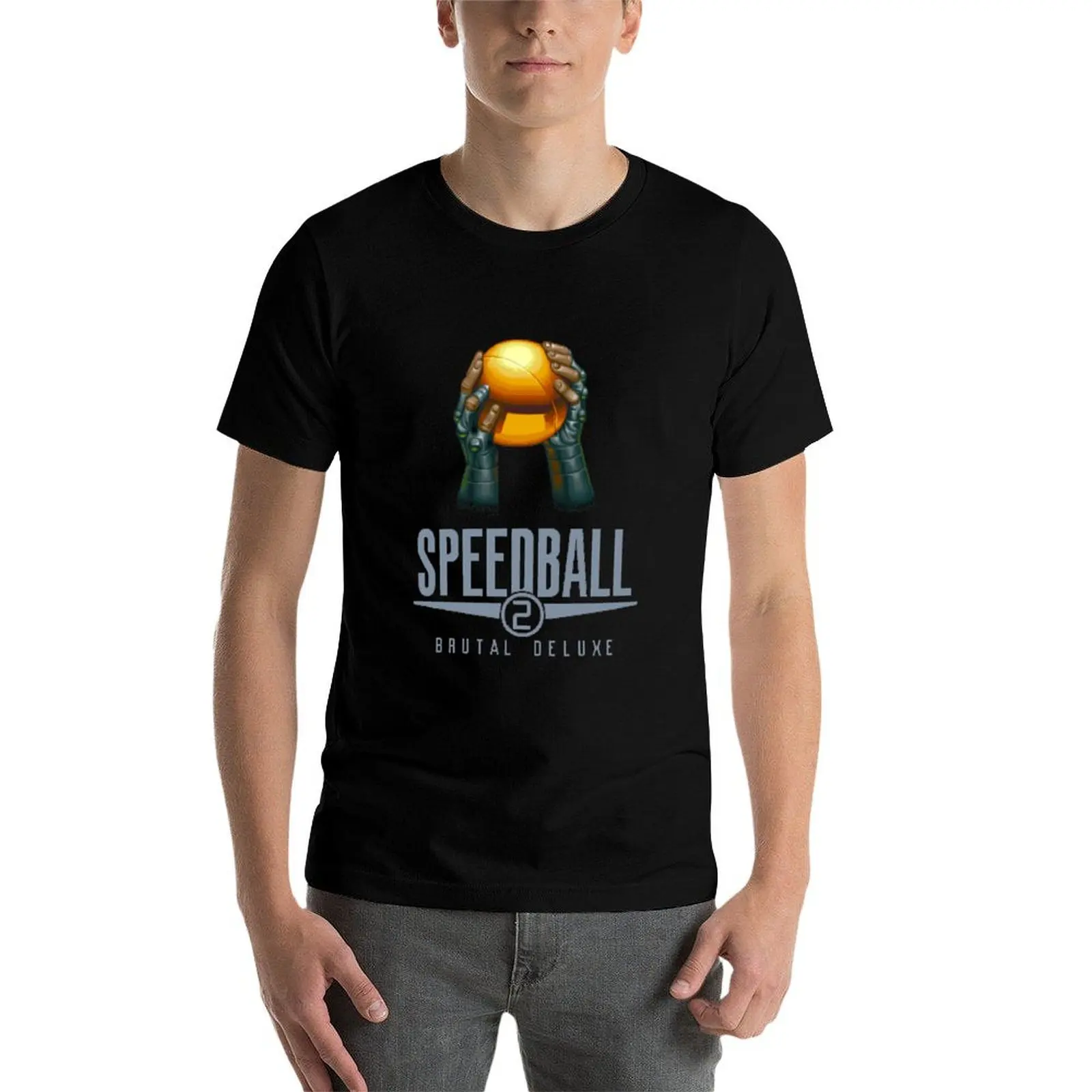 

Футболка Speedball 2 (Cup) Brutal Deluxe, мужская футболка с рисунком, футболки из хлопка, 100% футболка, мужская роскошная футболка