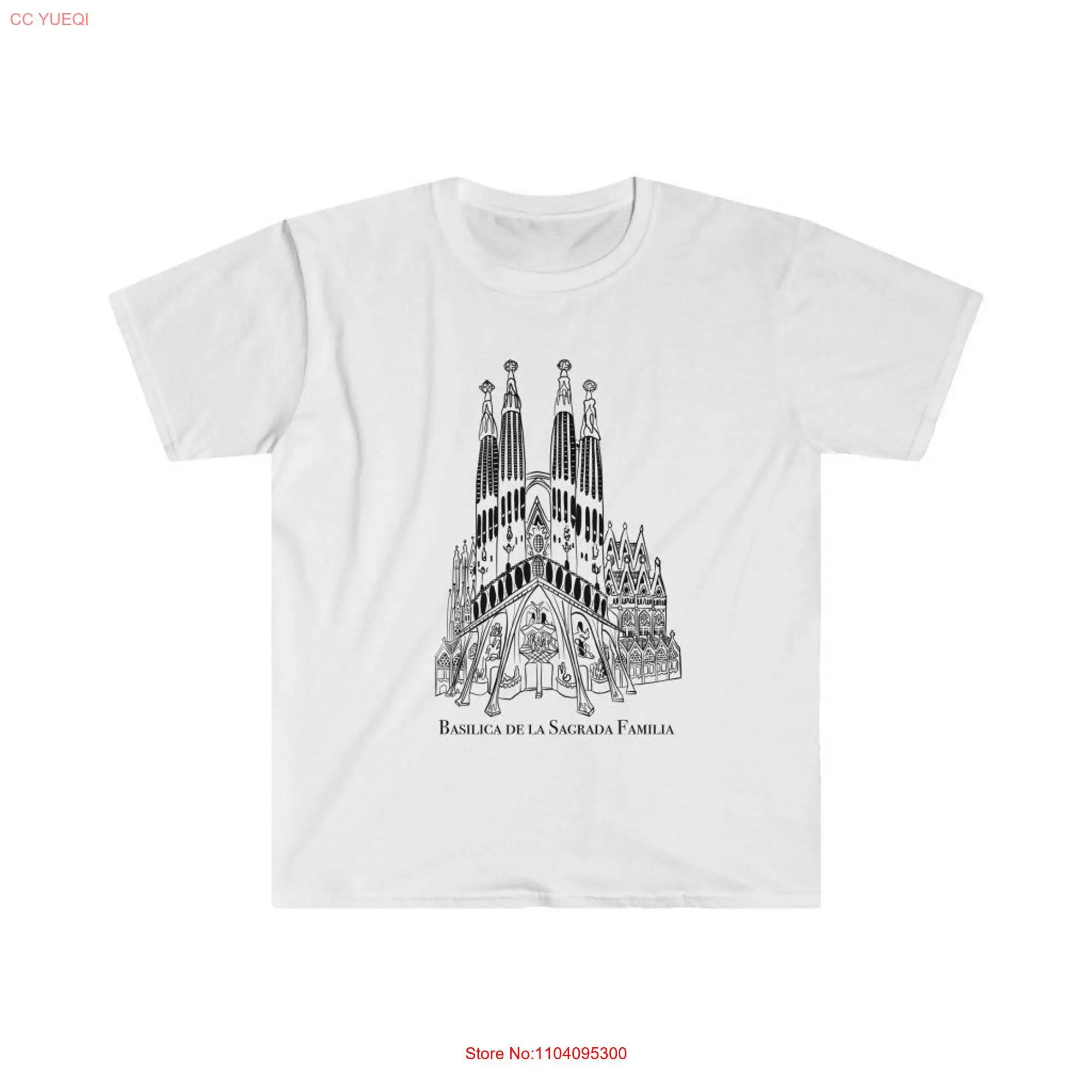 Basilica De La Sagrada Familia T Shirt long or short sleeves