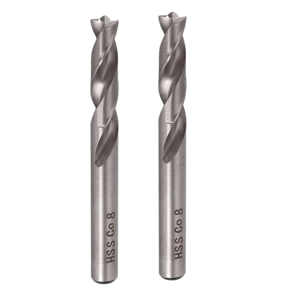 2pcs HSS Co Spot Weld Drill Bit 8mm/0.31inch Drill Bit Welder Remover Cutter Metal Slotting Woodworking Drilling Power Tool