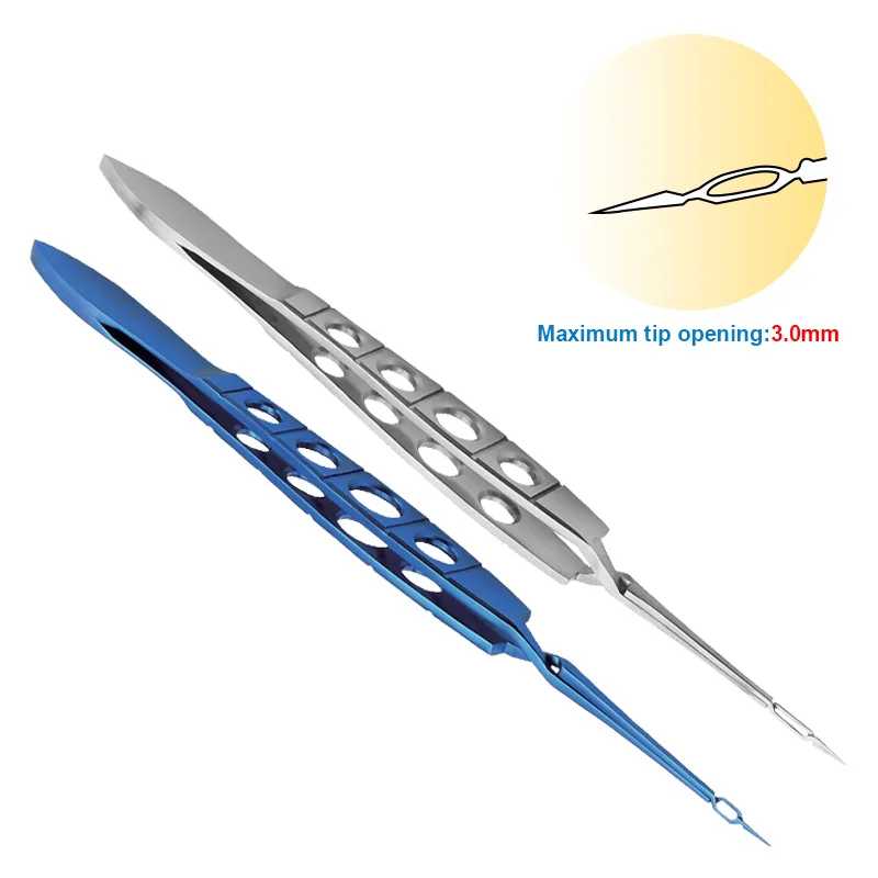 1pcs Eyelid Nucleus Crushing Tweezers Stainless/Titanium Alloy Eye Surgical Tool Ophthalmic Instrument