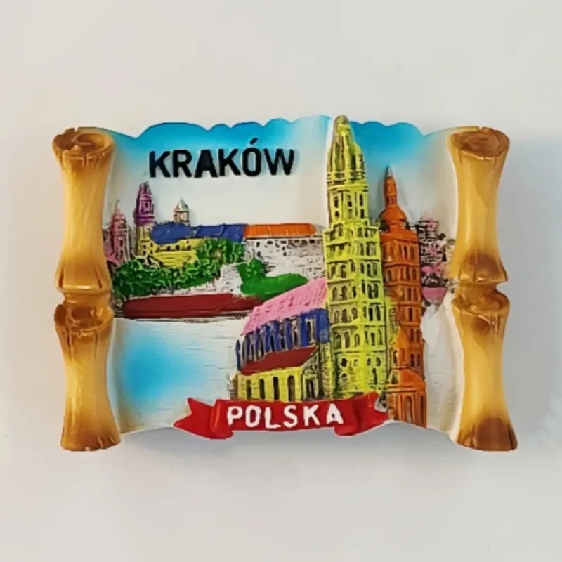 Poland Souvenirs Warsaw Bydgoszcz Fridge Magnets Wedding Gifts Home Decor Krakow Fridge Stickers