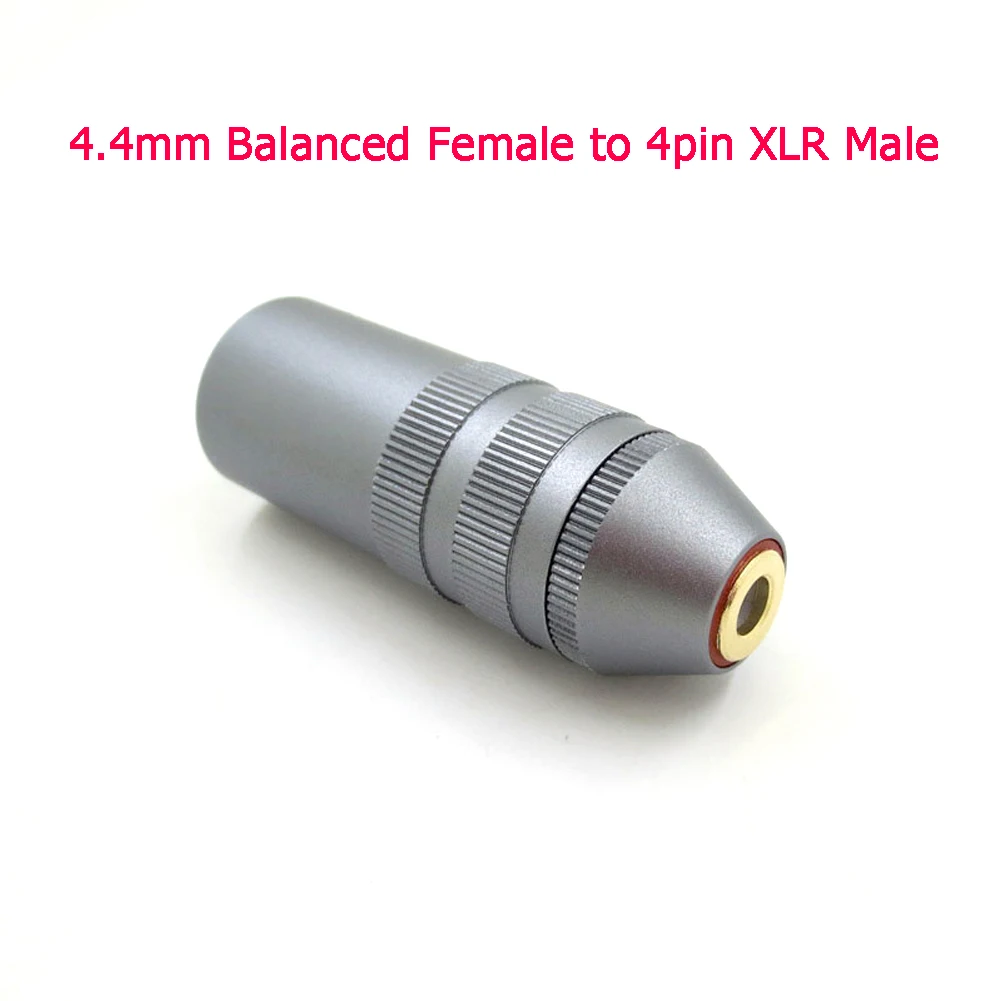 Haldane High-end-series XLR 4Pin Male Plug to 4.4mm 2.5mm Female Jack Audio XLR Adapter Canon Balanced Plug Conversion Headphone