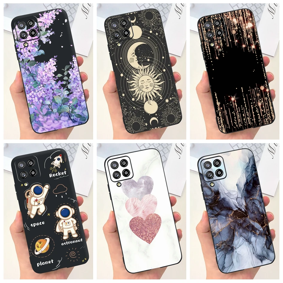 For Samsung Galaxy A22 4G Case A 22 SM-A225F Cover Fashion Marble Funda Soft Silicone Cover on Samsung A22 5G SM-A226B A22s Capa