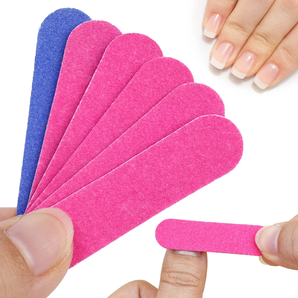 5/10pcs Double Color Mini Nail Sponge Files Buffer Block Buffing Sanding Files Pedicure Cuticle Removal Manicure Cleaning Tools