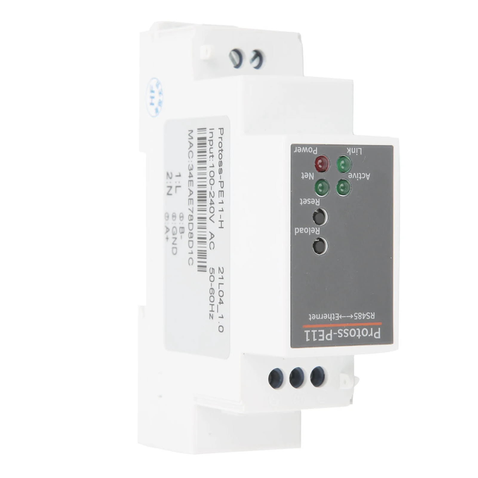 RS485 to Ethernet Serial Server Rail Mounting Router 100-240VAC PE11-H for FreeRTOS