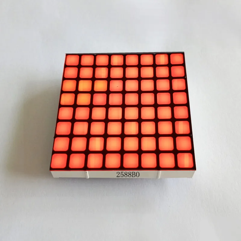 4pcs 60x60x9MM Square Orange light 8x8 Dot Matrix Module KYX-2488BO LED Digital Display Digitron Common Anode Cathode C-A
