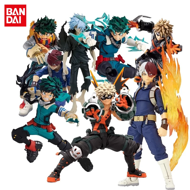 

In Stock Original Bandai My Hero Academia Full Series Animation Action Doll Toys Model Collection Ornament Holiday Gifts Boys