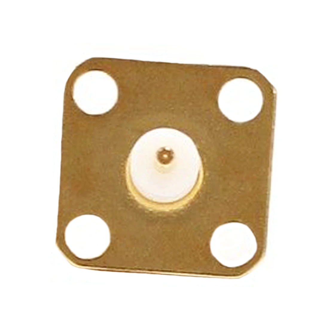 1pc SMA  Female Jack  RF Coax Connector  4-Hole Flange Solder Post Straight Goldplated New Wholesale