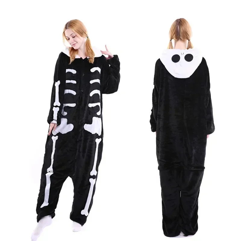 

Adults Skeleton Animal Kigurumi Onesies Couple Women Men Pajamas Cosplay Costume Halloween Christmas Sleepwear Birthday Gifts