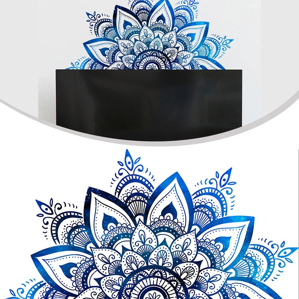 1pc eid mubarak adesivos de parede mandala lótus vinil adesivo de parede flor de lótus datura zen decoração decalques adesivo 30*90cm decoração de casa