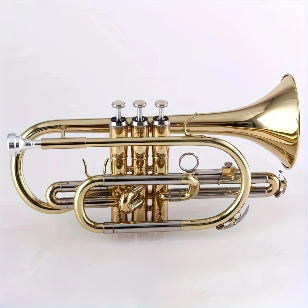 Professional Trumpet for Beginner, JJYCO-E100G, Lacquered, Cornet, B-flat, Jazz Instrument, Gift