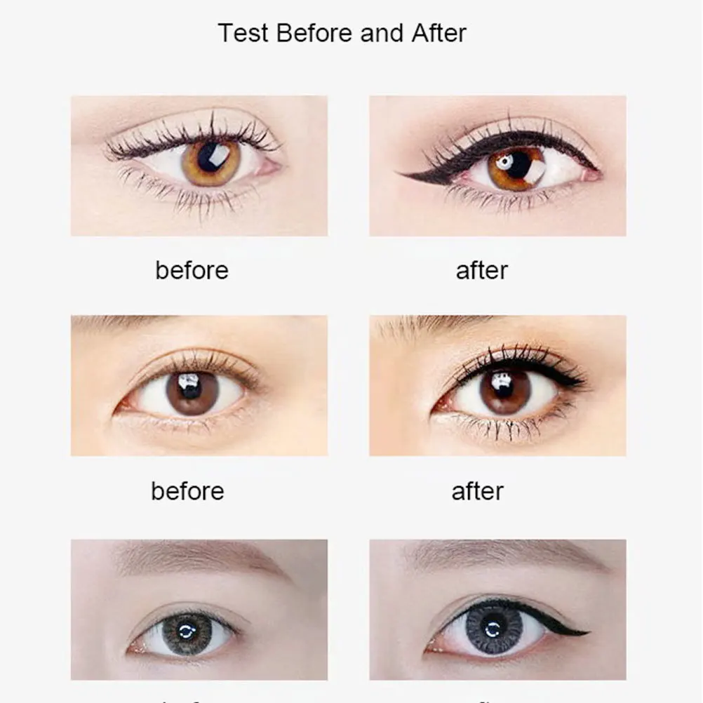 Niet-vlekkende blauwe waterdichte vloeibare eyeliner Fijne punt Gekleurde eyeliner Langdurig veegvast voor oogmake-up