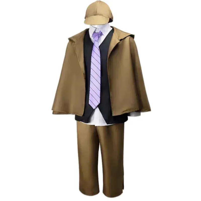 

Костюмы Cy2025, аниме Бунго Бродячие собаки, ручки мастера японского рассуждения, коричневая одежда и шляпа Ectives, Comic-Con