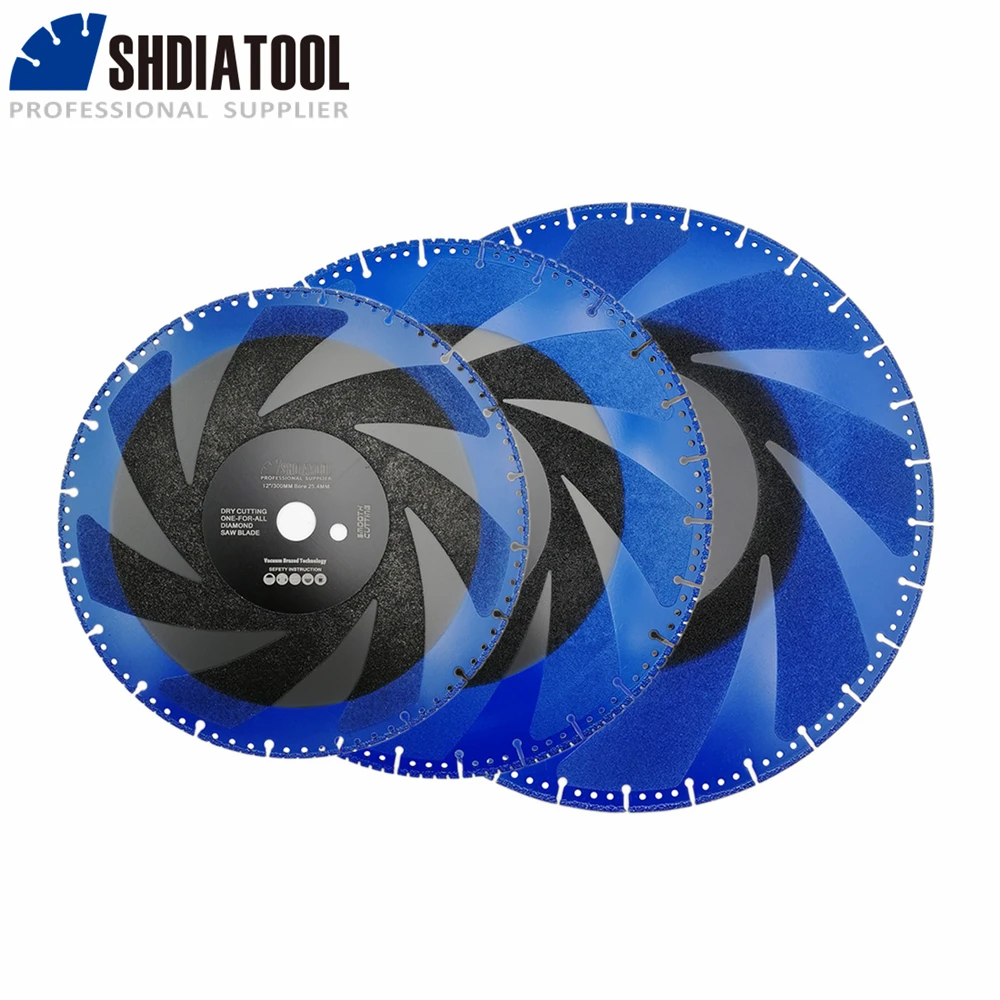 

SHDIATOOL 1pc Diamond Saw Blade Dia300/350/400mm For Stone Iron Steel Granite Plastic Demolition Cutting Disc 12/14/16inch