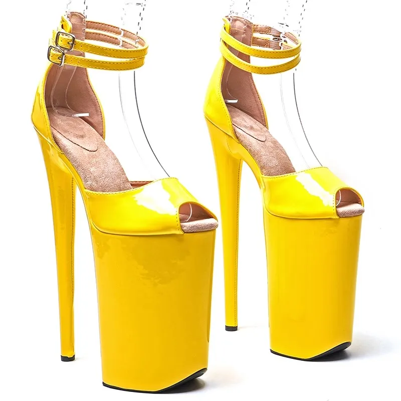 

LAIJIANJINXIA New Sexy Stiletto Sandals Platform Women Shoes Sexy Dance Shoes 26 CM High Heels Sandals Pole Dancing Shoes 027