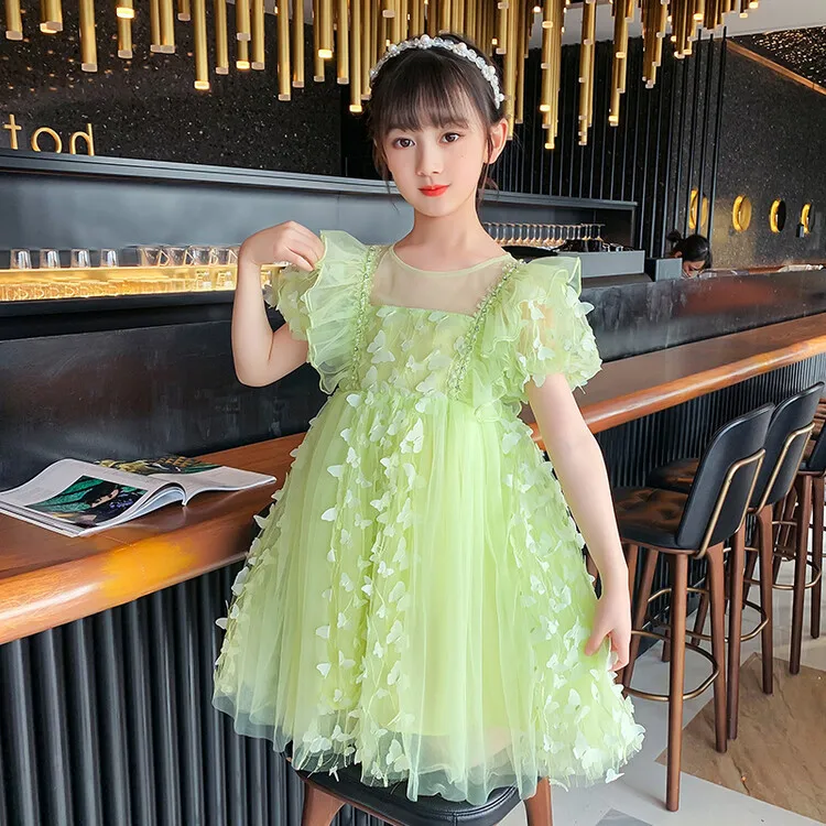 

Eldest Child Girls Dress Summer Mesh Dresses For Kids Girl Clothes 12 years Teens Children Birthday Princess Tutu Dress Clothing