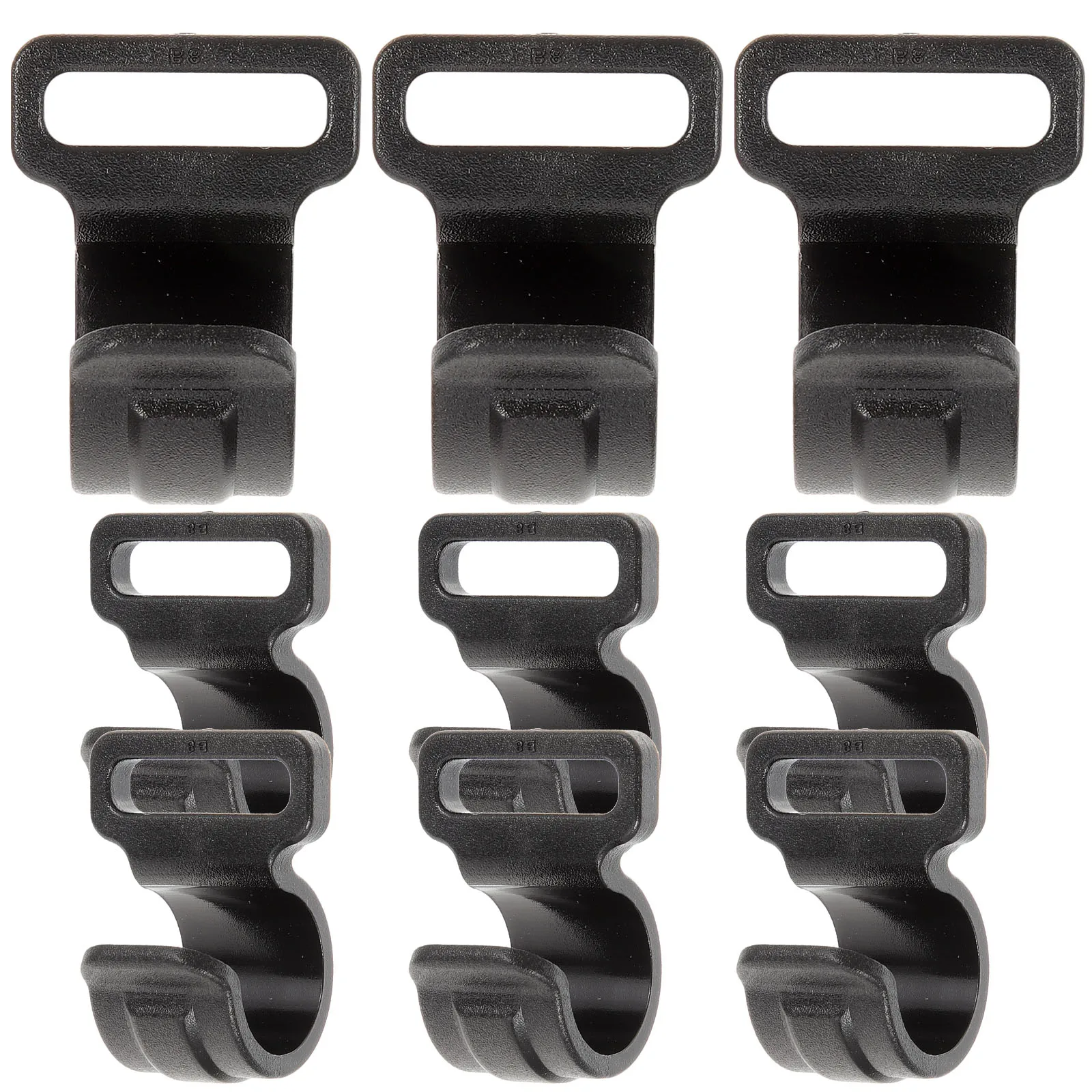 

10pcs Hook Pole Accessories Tent Hooks Camping Plastic Connection Hooks Hook Pole Storage Camping Clip Outdoor Gear