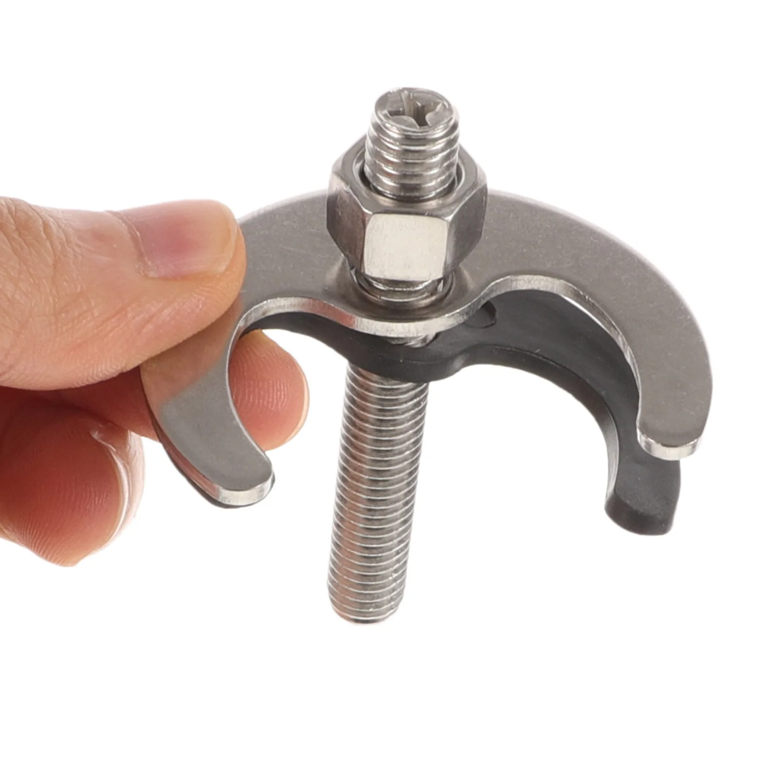 1Set Water Faucet Antiloosing Kit Durable Metal Fixing Bracket Easy Install Kitchen Bathroom Sink Tap Fastener Mounting Set