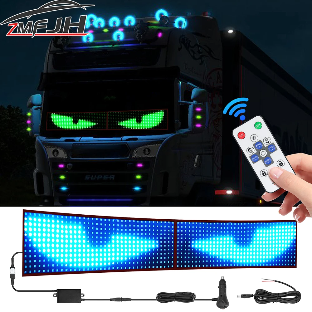 

Car Truck Remote Control LED Matrix Pixel Panel LED Display Soft Foldable Lighting Scrolling Animation Matrix Screen LED Sign