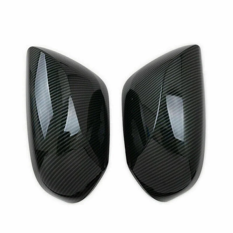Replacement Rearview Side Mirror Covers Cap for Toyota Camry 2018 2019 2020 2021 Carbon Fiber Gloss Black Car Side Mirror Cover