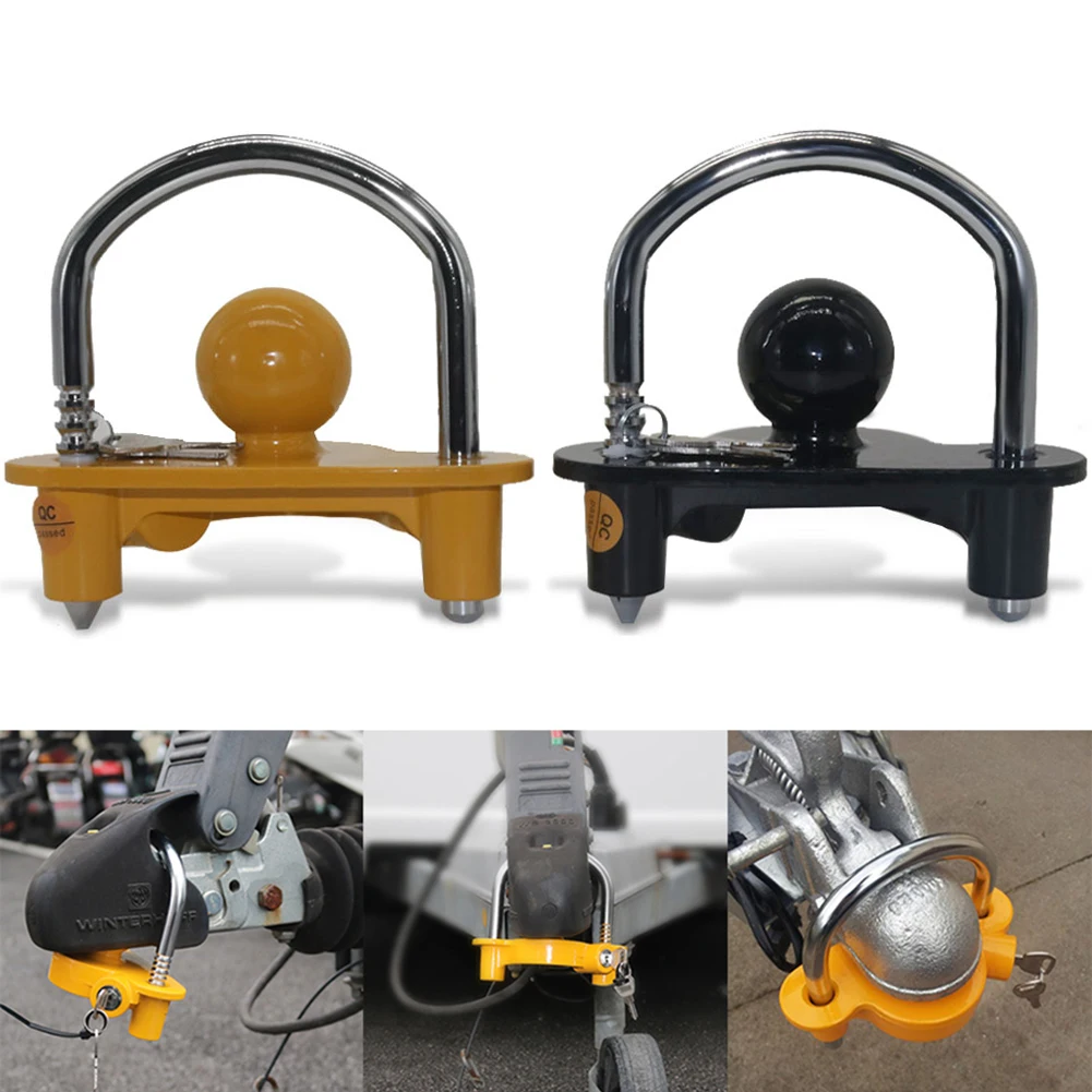 1 Pcs Universal Anti-Theft Lock Hitch Coupling Lock Trailer Parts Tow Ball Caravan Camping Anti Theft Trailer Accessories