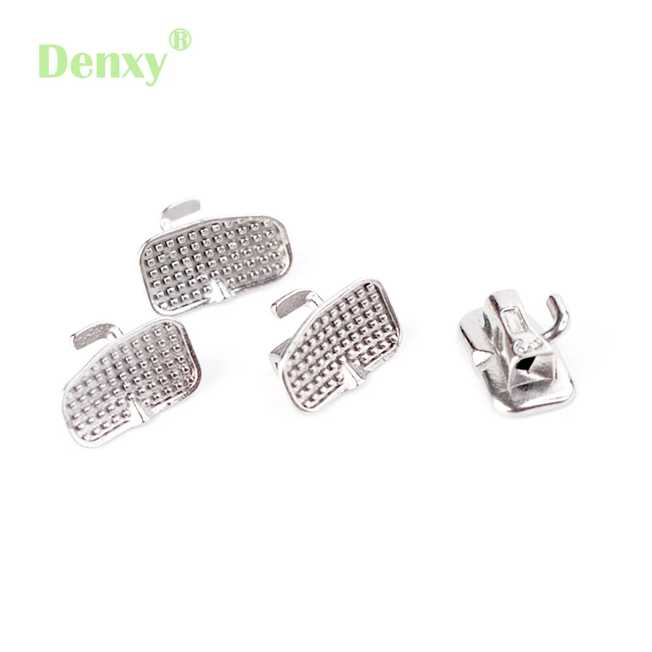 200pc Denxy Dental Orthodontic Buccal Tubes 1st Molar Wide Entrance MIM Buccal Tube Monoblock Non Convertible Ortho Bracket