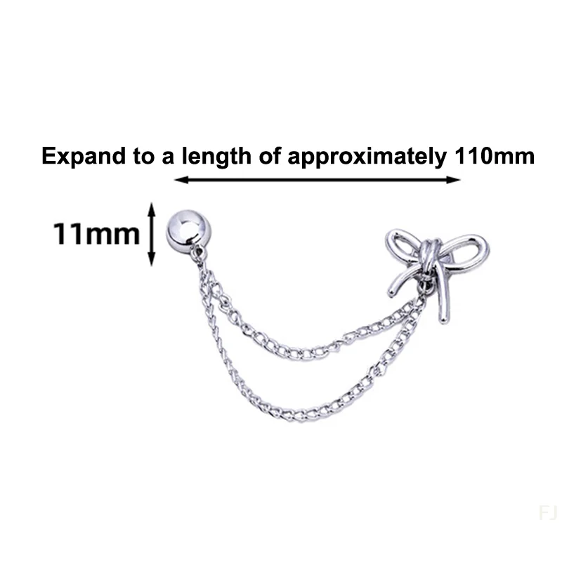 [YU]2Pcs Magnetic Clothing Clip Metal Pants Leg Clip Buckle Chain Buttons Clip Clothes Scarf Trouser Legs Cuff Fixing Magnet Pin