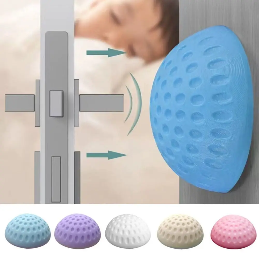 Silicone Door Stopper Buffer Guard Stoppers Wall Protectors Anti Collision pads Handle Bumpers Crash Pad Protection stickers