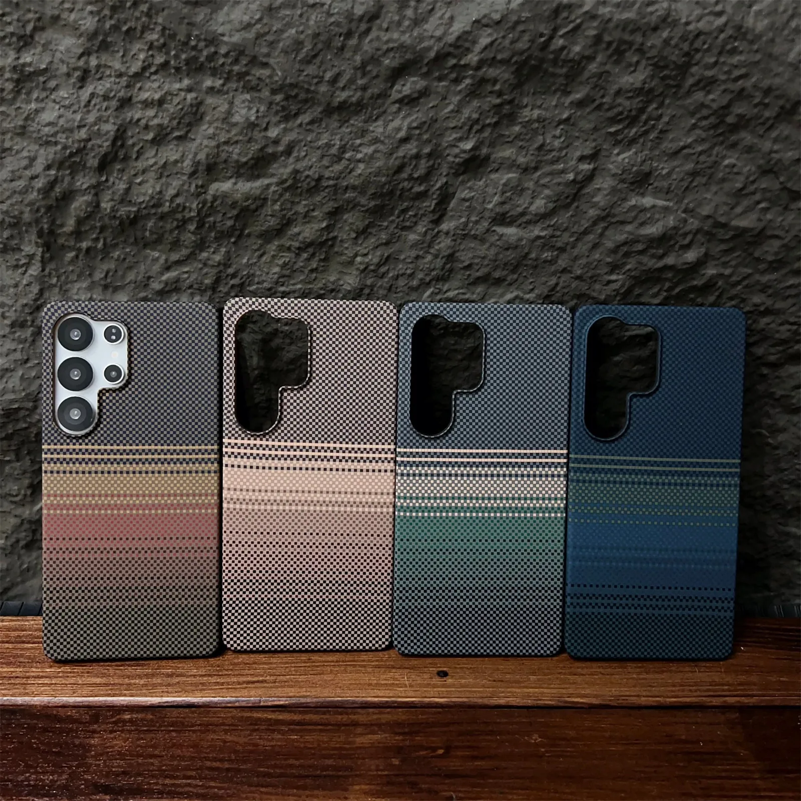Magnetische Handyhülle für Samsung Galaxy S24 S25 + Plus Ulta Kevlar Muster Kohlefaser Textur Matte Wärmeableitung Abdeckung