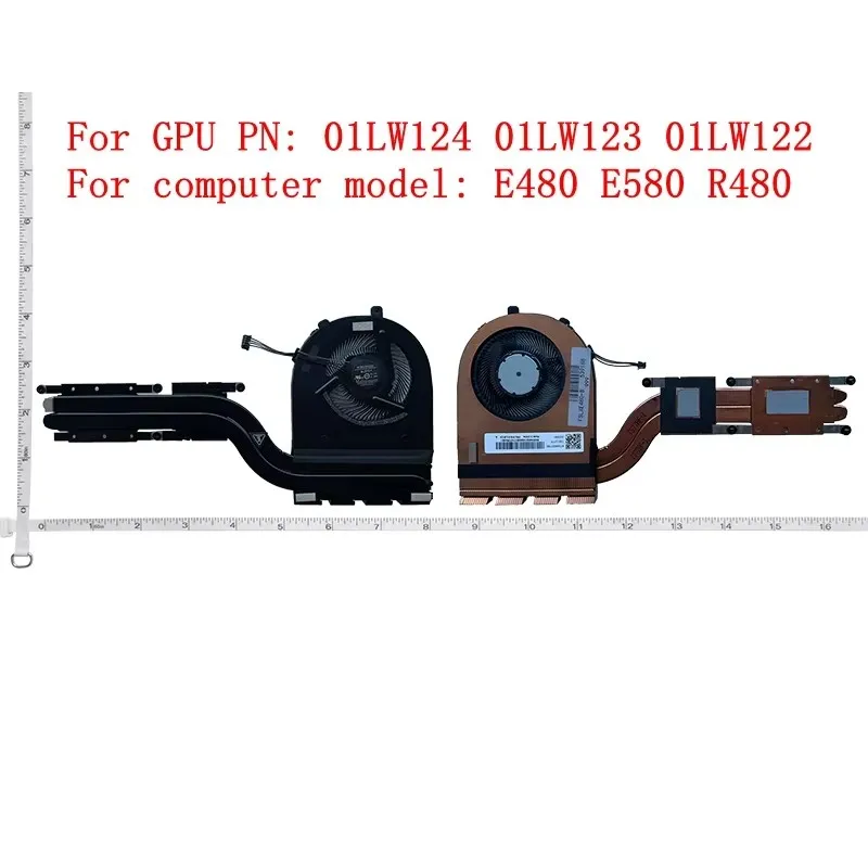 New cpu cooling fan for Lenovo Thinkpad E480 E580 E485 E585 E490 E495 E590 E595 R480 Notebook Cooler Radiator - Image 3