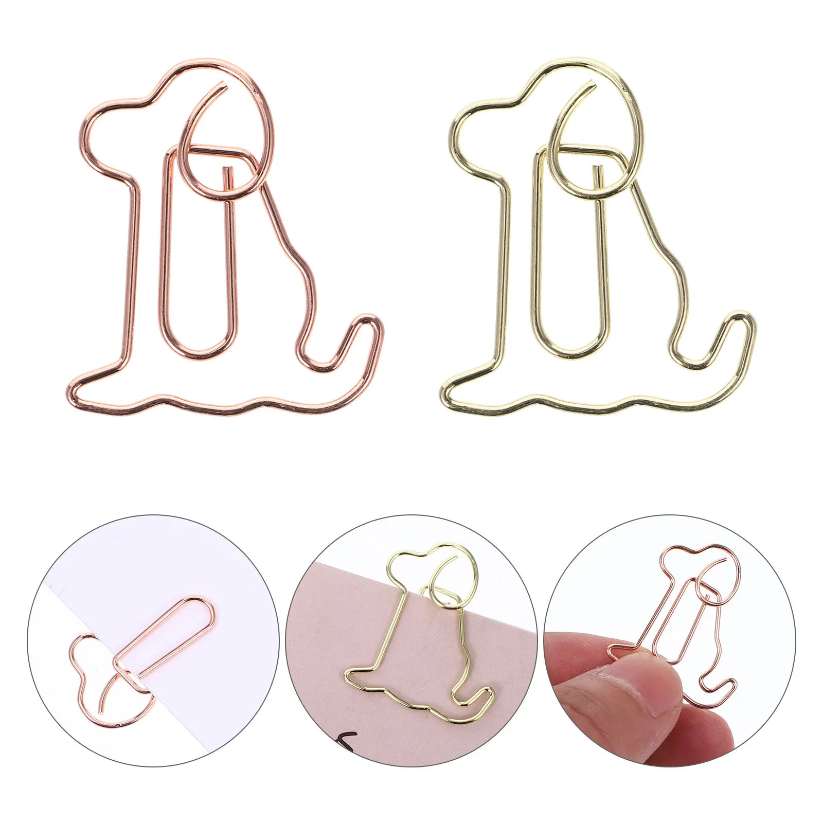 50pcs Multi-Color Bookmarks Adorable Paper Clips For Office School Document Fixing Cute Animal Shape File Clamps Practical Desk