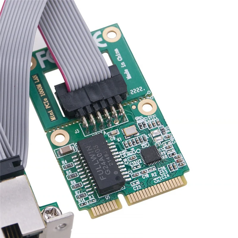 Nuova scheda di rete Mini PCI-e adattatore NIC Gigabit Ethernet da 1000Mbps RTL8111F PCI Express 10/100/1000M RJ45 LAN