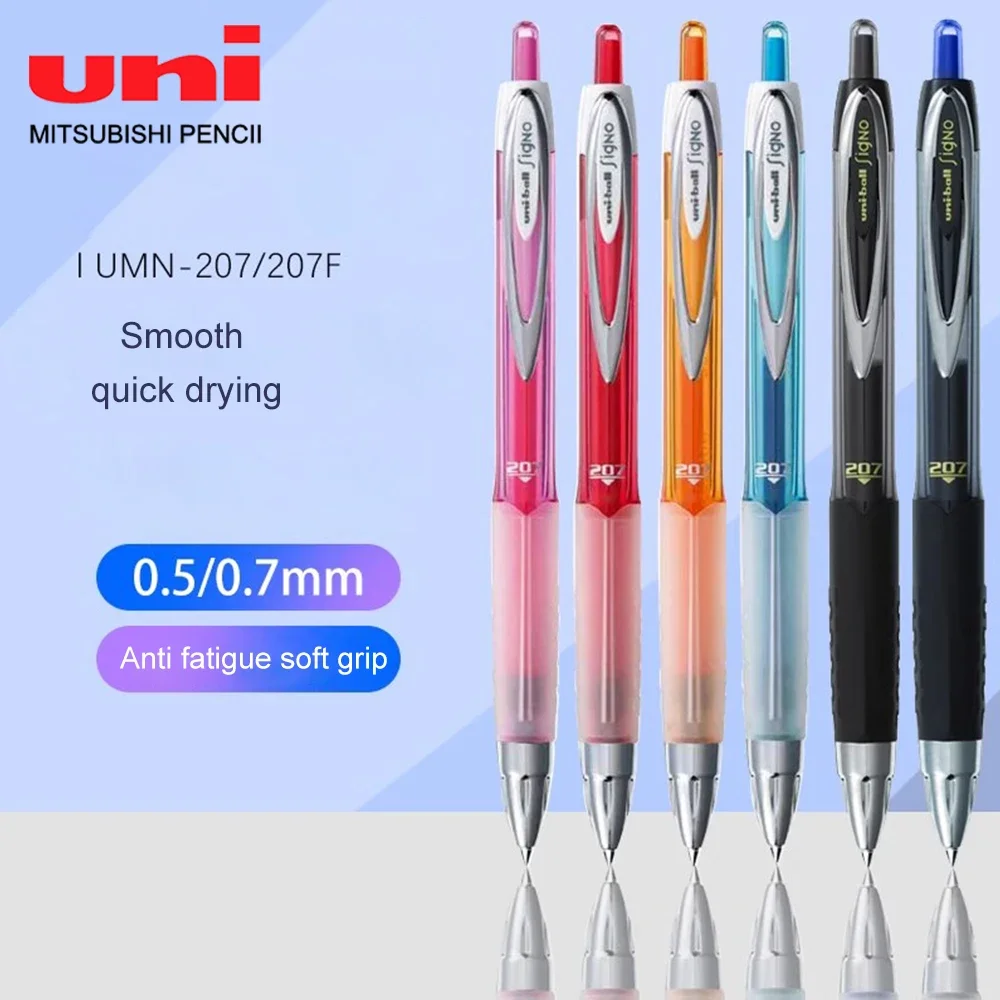 

1pcs Japan UNI Gel Pen UMN-207/UMN-207F Signo Series 0.5/0.7mm Writing Smooth Fast Dry Student Supplies Office Accessories