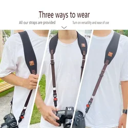 Quick Release Heavy-Duty Camera Strap Shoulder Neck Strap Belt for Canon Nikon Sony Fujifilm DSLR SLR Camera Straps Accessories