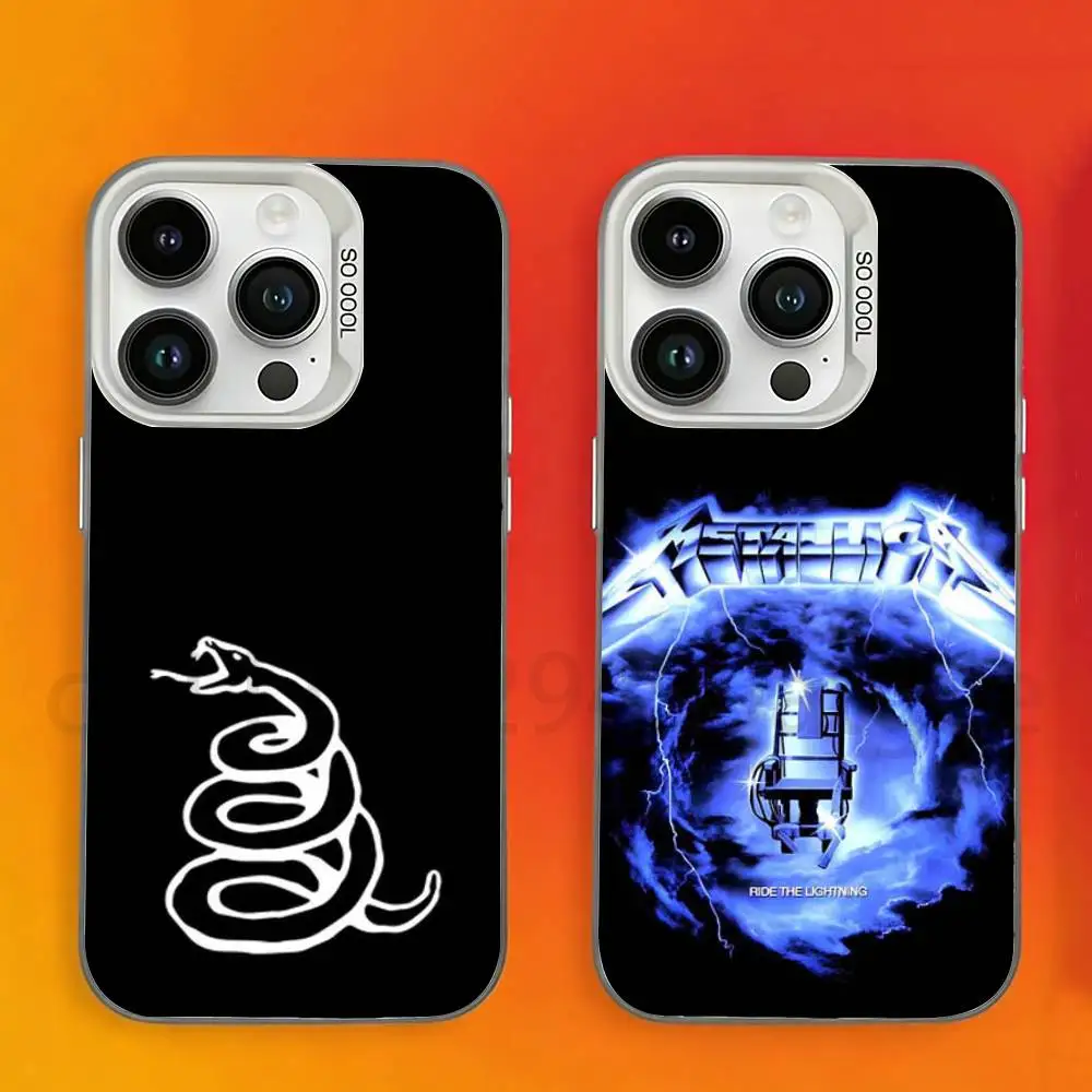 

Logo Music M-Metallica Album Phone Case For iPhone 17,16,15,14,13,12,11,Pro,Max,Plus,Mini, Matte Shockproof Case