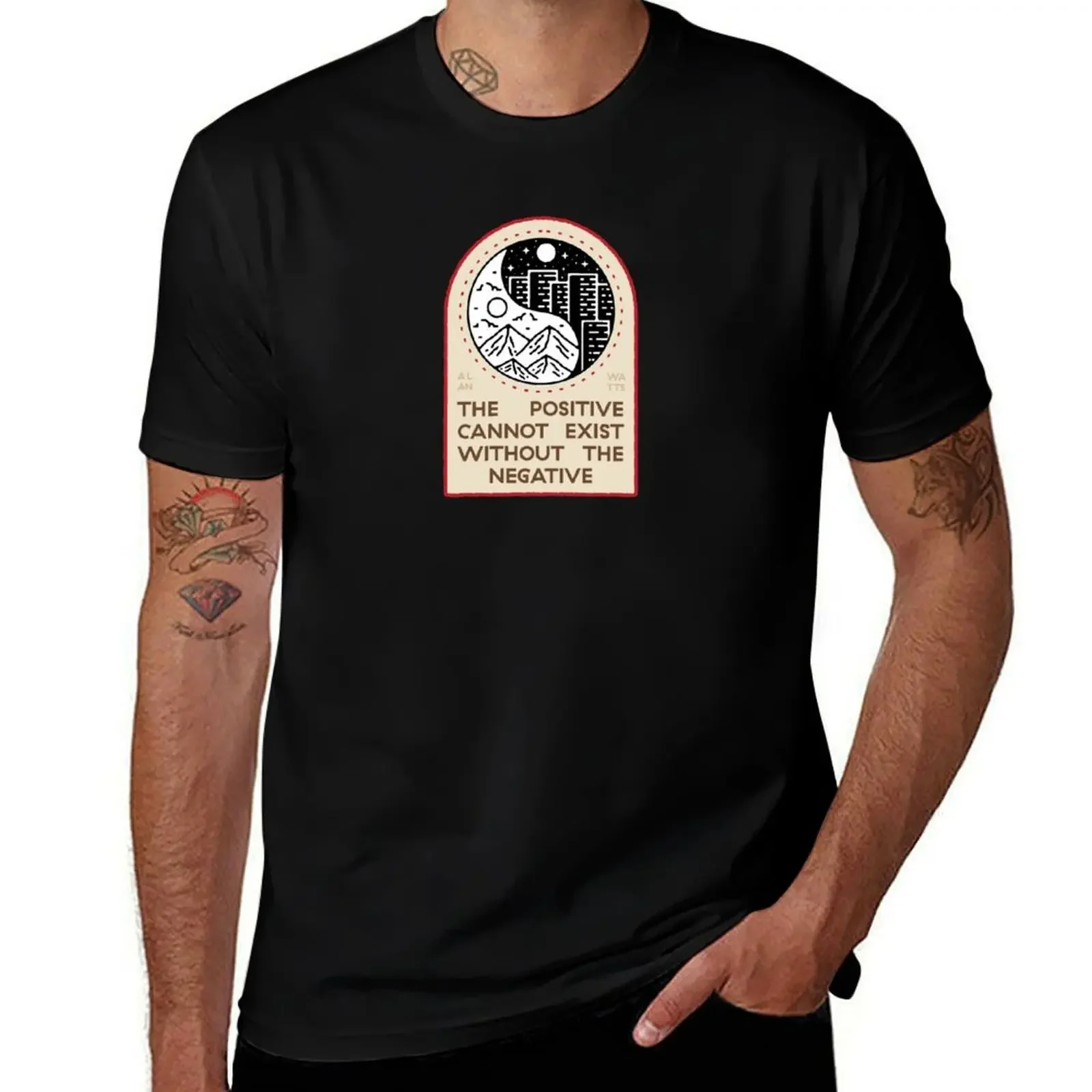 

Yin Yang - Alan Watts Quote T-Shirt croswit shirt man Anime t-shirt vintage oversize t-shirts man men clothings