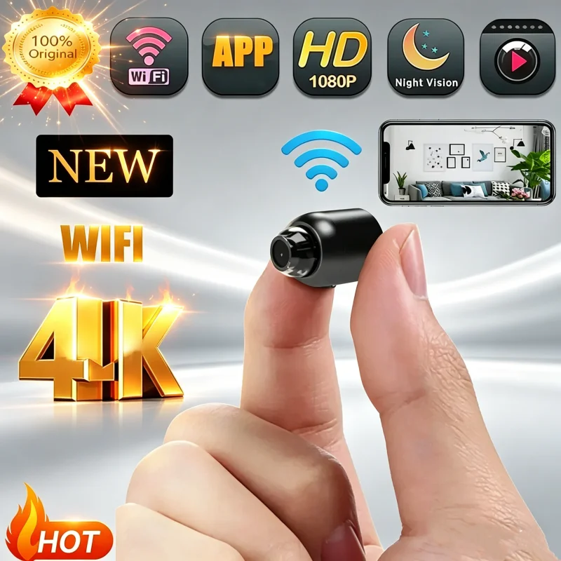 Lenovo X5 Mini Night Vision 4K Wireless Surveillance Camera Lightweight Clear Portable Motion Detection Premium Quality NEW