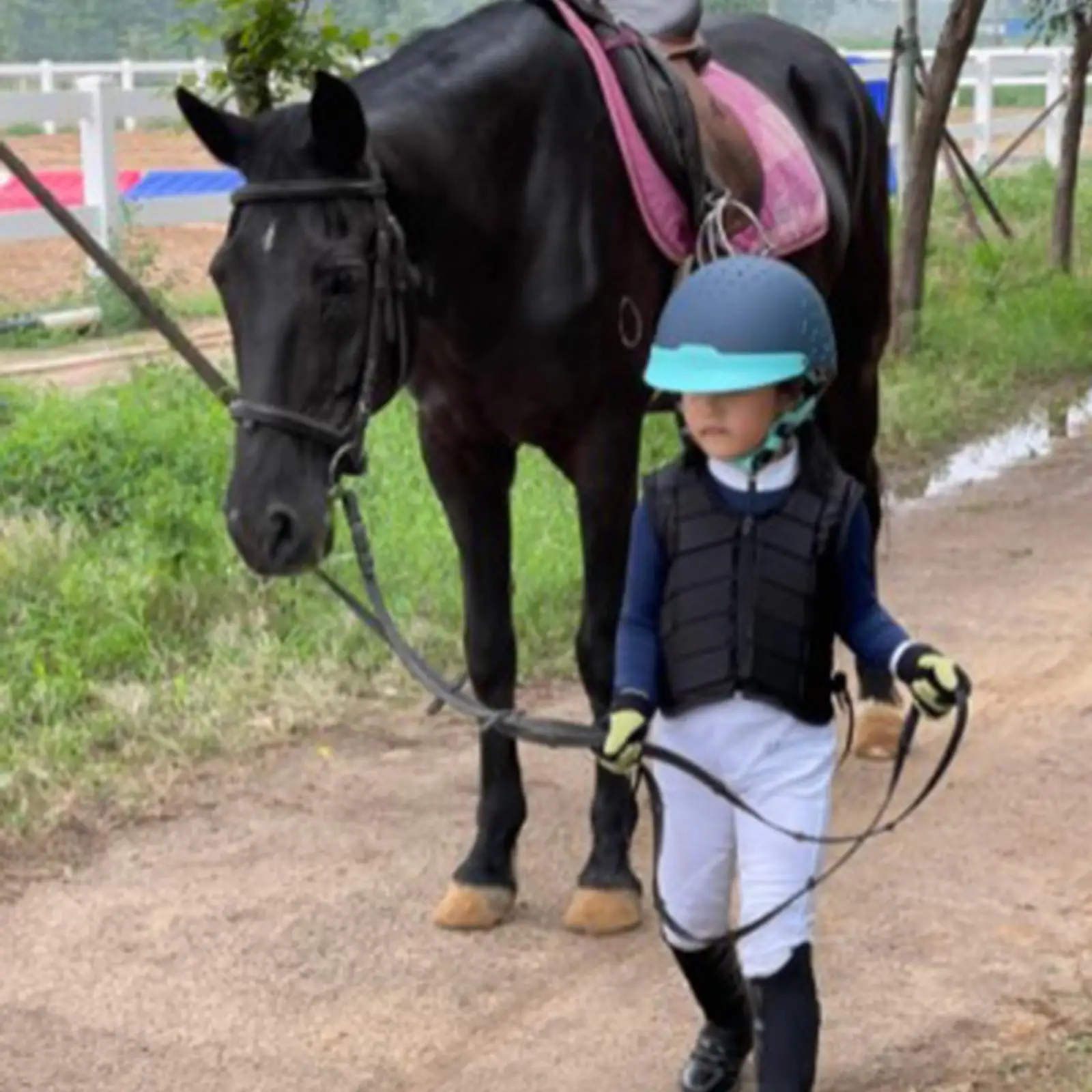 

Equestrian Professional EVA Padded Horse Riding Waistcoat Unisex Black