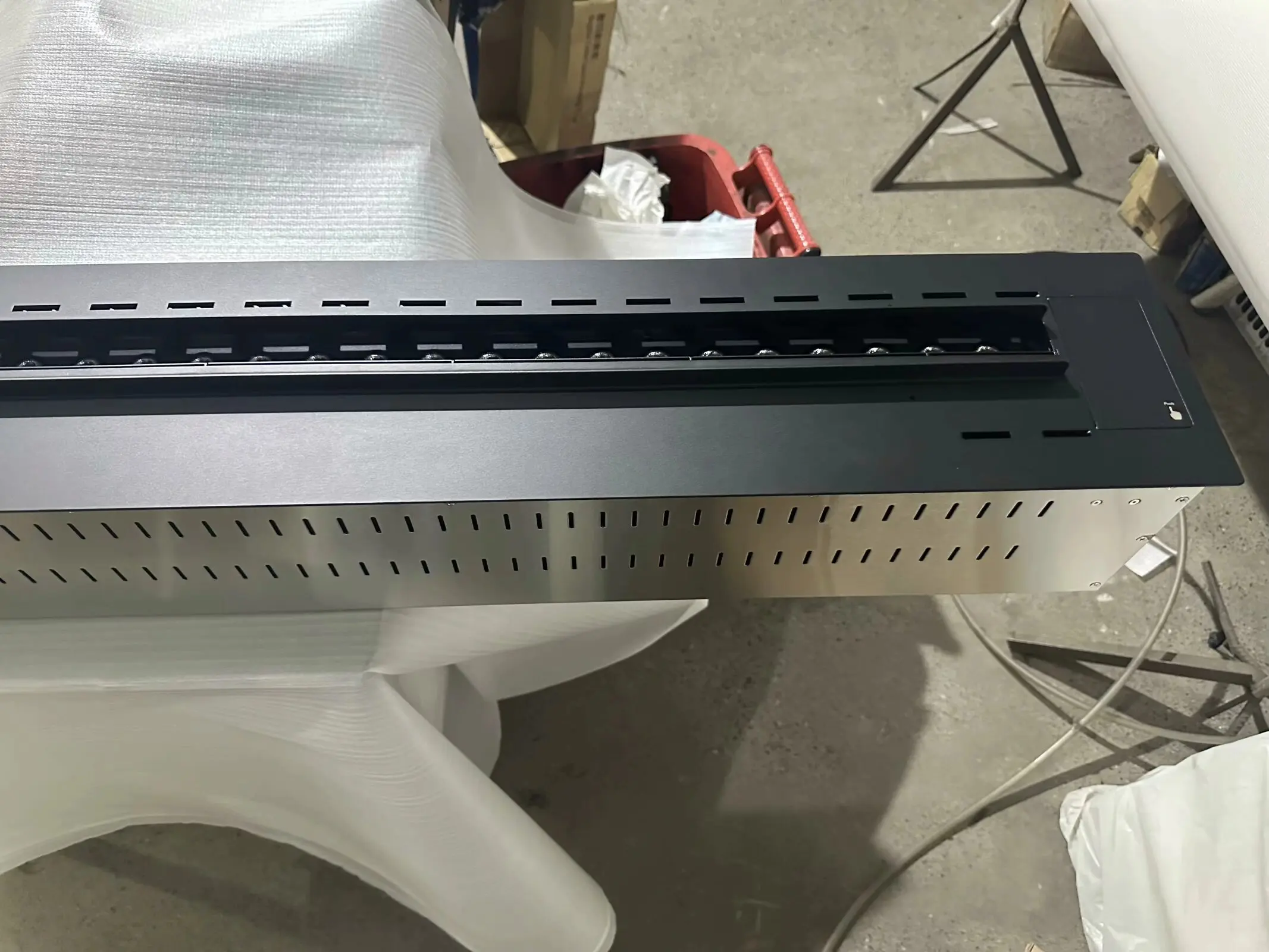 Modern 3D Steam Fireplace with LED Flame Electric Freestanding/Insert/Built-in Remote Control French/English Languages US Metal