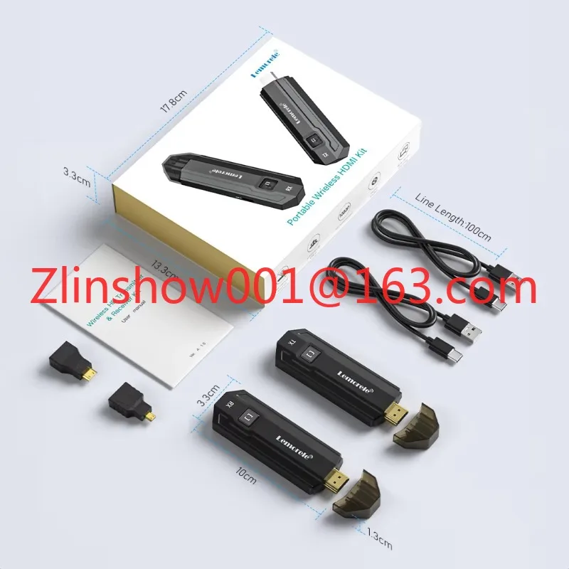 P20 Wireless Hd Transmitter and Receiver 1080P Hd Wireless Hd Extender 98Ft Range Streaming Video Audio From Laptop Pc to Hdtv