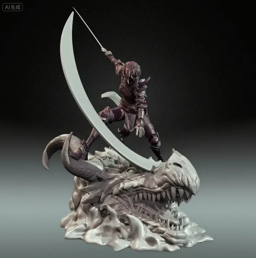 

Overall heights 65mm 80mm Resin model kits colorless and self-assembled TD-7314/3D