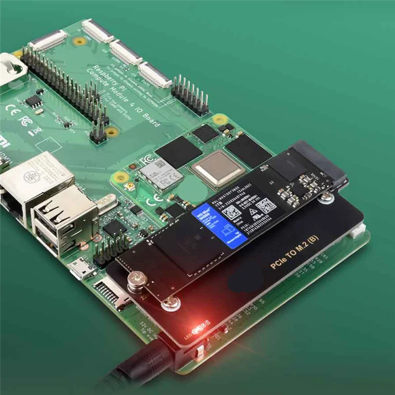 BNVN-para Raspberry Pi CM4 Pcie a M.2 Nvme SSD HAT placa de expansión para Raspberry Pi módulo de cómputo 4 serie placa base