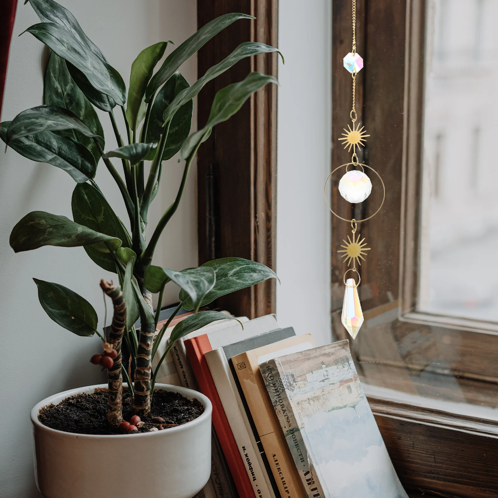 

Chic Crystal Pendant Hanging Decor Delicate Wall Auto Ornament Xmas Gift Idea Chic Crystal Pendant Delicate Hanging Decor