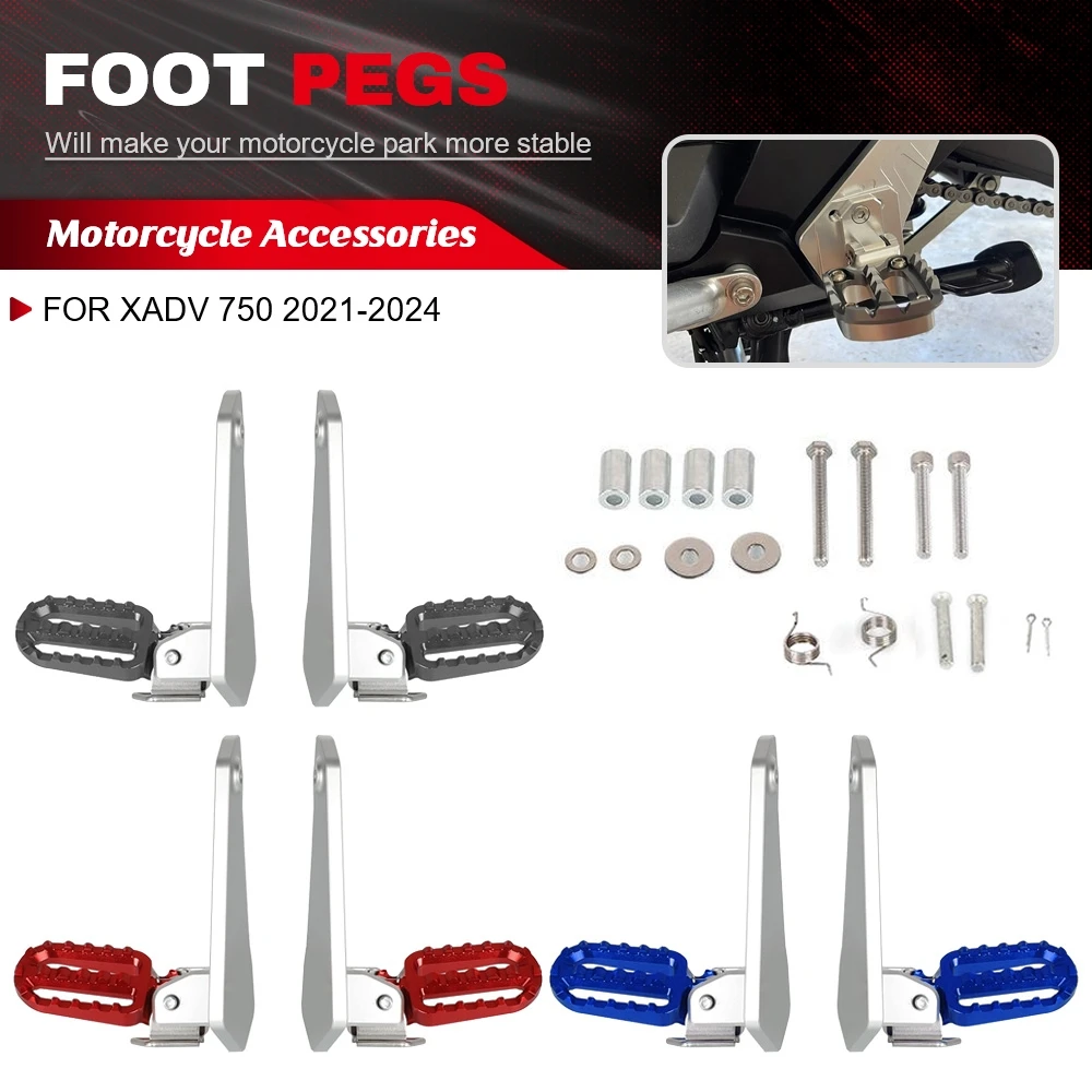 

Motorcycle Foot Peg Pedal Passenger Rearsets Rear foot Stand Footrest Accessories For HONDA XADV 750 2021-2023 2024 X-ADV 750