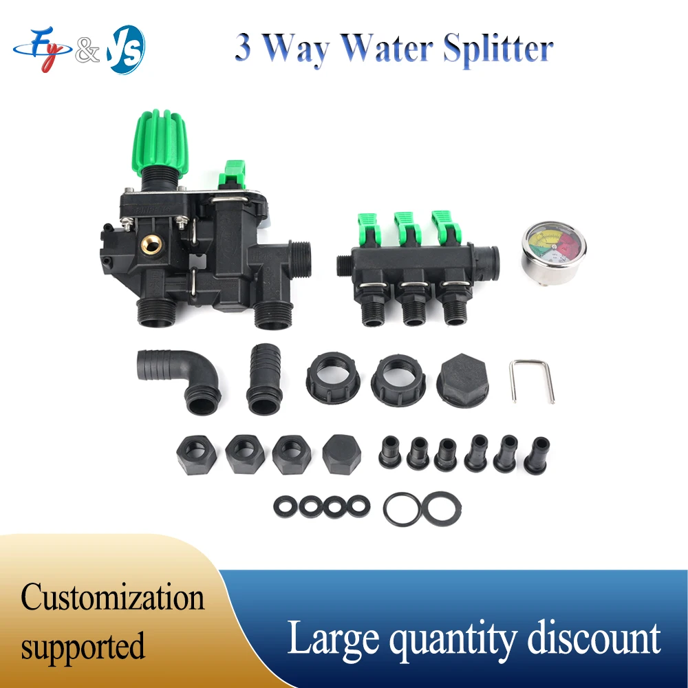 3/4 Way Water Splitter Agricultural Sprayer Control Shut Off Valve For Agriculture Animal Husbandry Aquaculture Accessories
