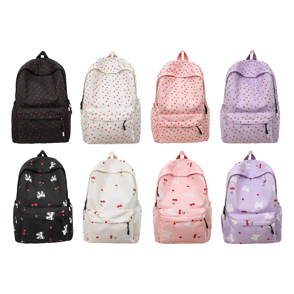 

Женская повседневная школьная сумка с цветочным принтом, милый студенческий рюкзак, большой вместительный рюкзак с цветочным принтом, уличный рюкзак для кемпинга и пикника