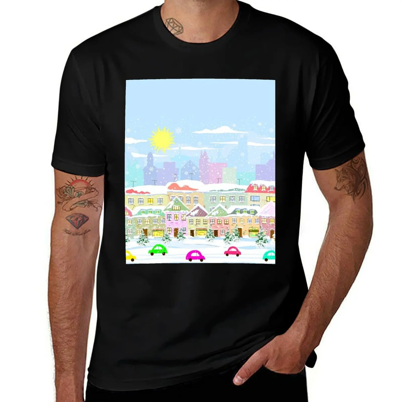 

Winter In The City T-Shirt summer 2025 Blouse Man t-shirt summer shirt tee shirts for men