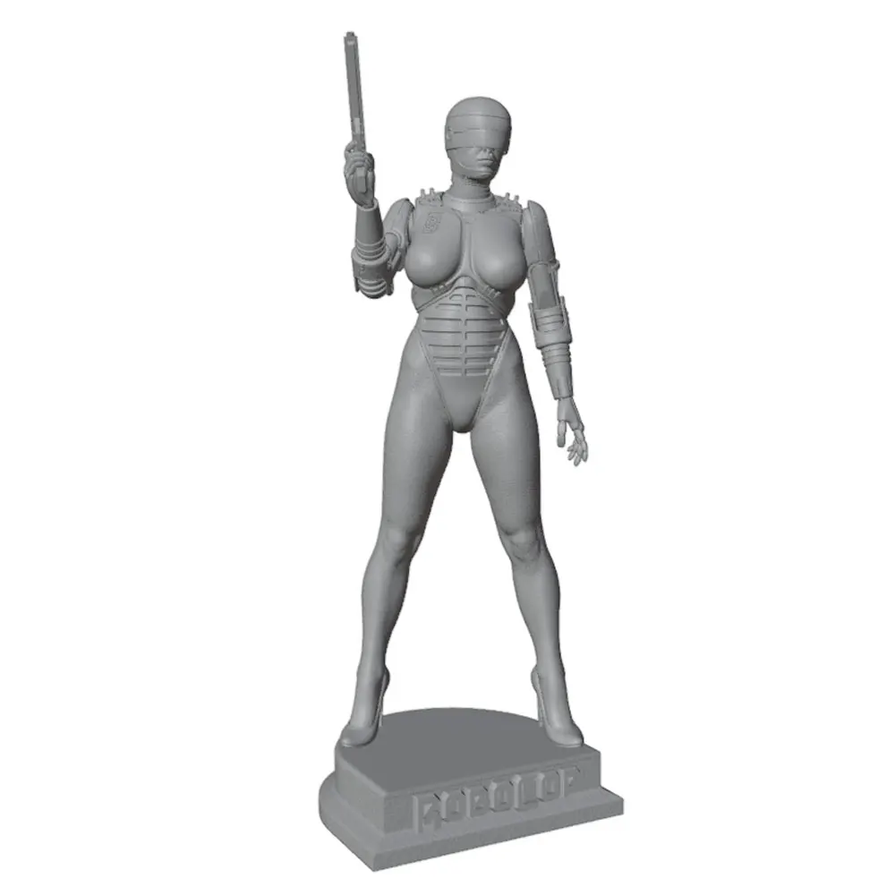 1/24 Female Warrior Resin Model Kits GK Miniature 3D Printed Gray Model Figurine DIY Doll Model Unpainted