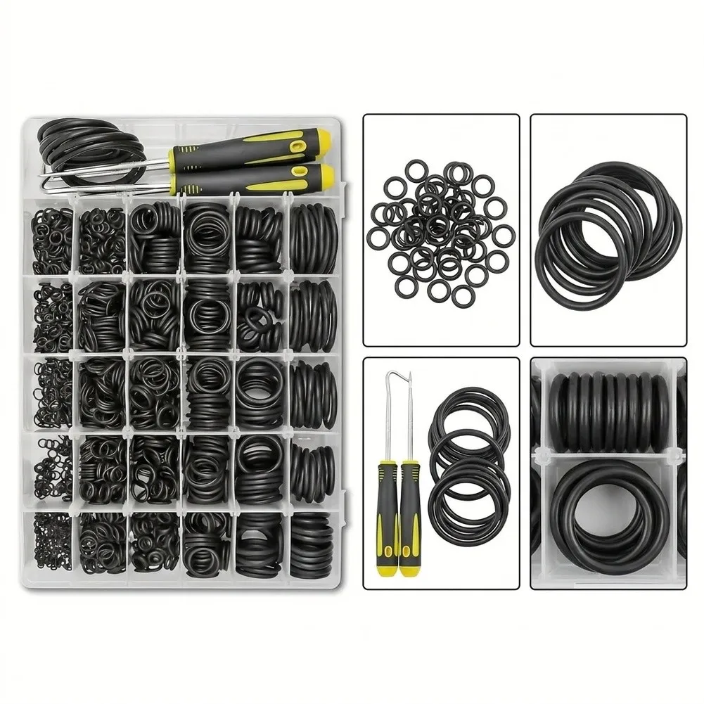 For General Sealing Tasks 4mm To 45mm Nitrile Rubber Seal Set Nitrile Rubber Seal Kit Oring AC Compressor Seals